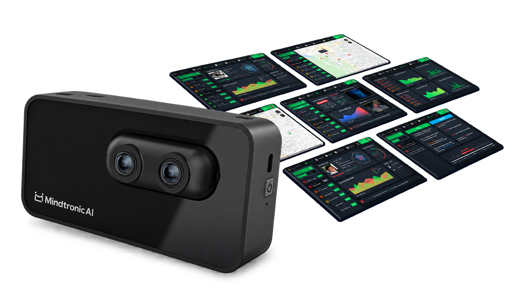 OMNI Edge device and OMNI VMS screens